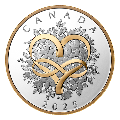 Srebrna moneta ślubna 20 CAD "Celebrate Love" 2025 - wysyłka 24 h! - Mennica Skarbowa