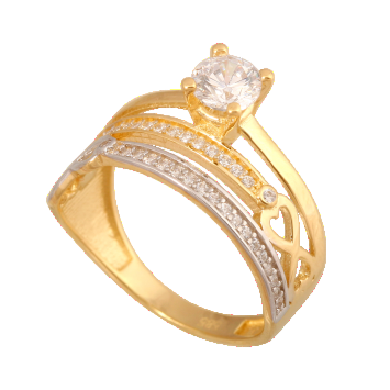 Pierścionek złoty z cyrkonią r. 15 - wysyłka 24 h! - Mennica Skarbowa