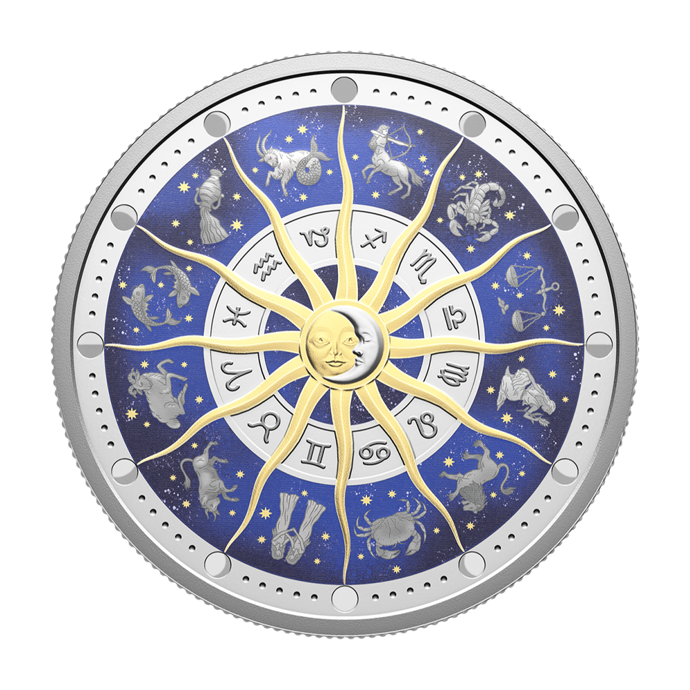 Srebrna moneta Znaki Zodiaku 2025 2 uncje - wysyłka 24 h! - Mennica Skarbowa