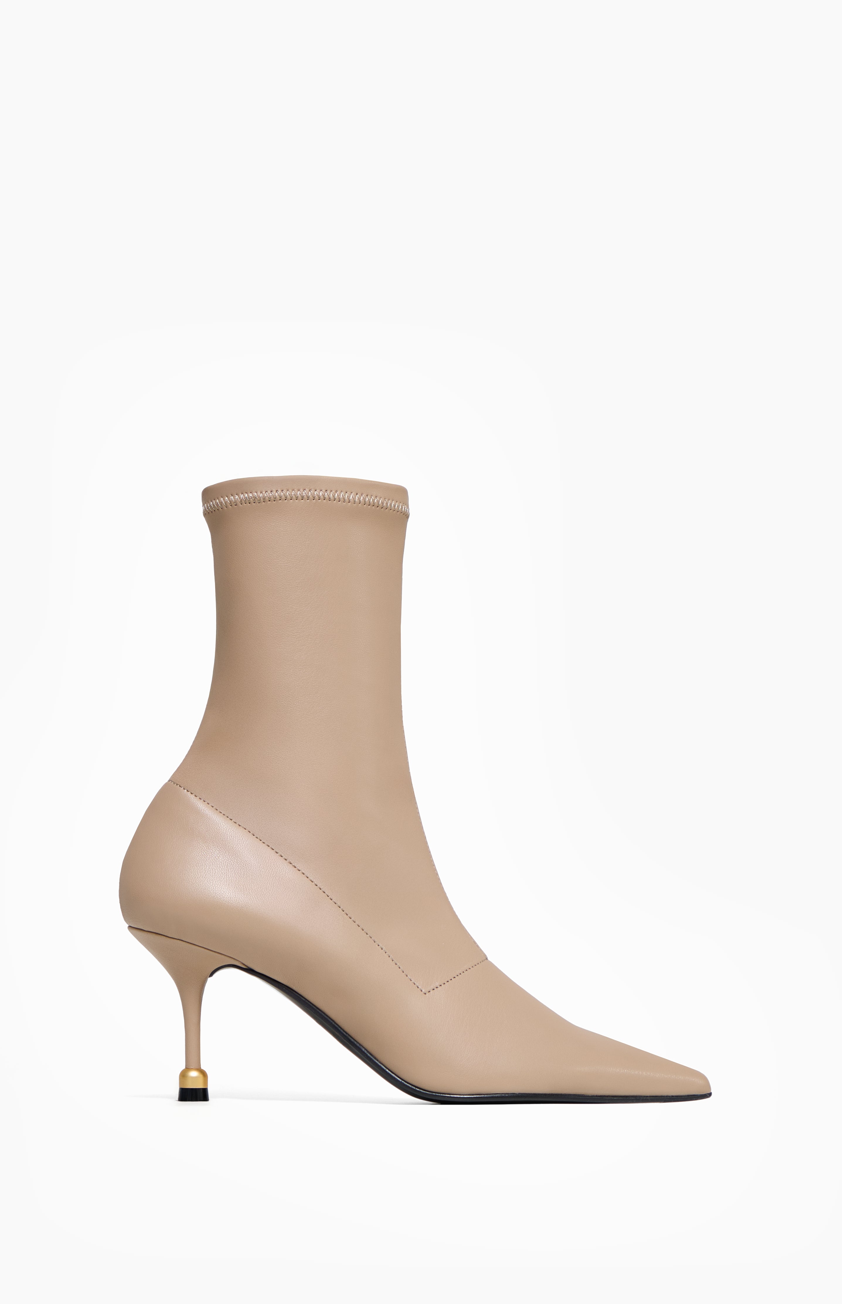 Skórzane botki damskie VERA CAPPUCCINO 41 - Vanda Novak