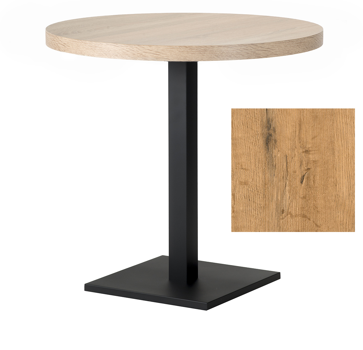 Stolik kawiarniany ARP179 Fi68cm - dąb lancelot