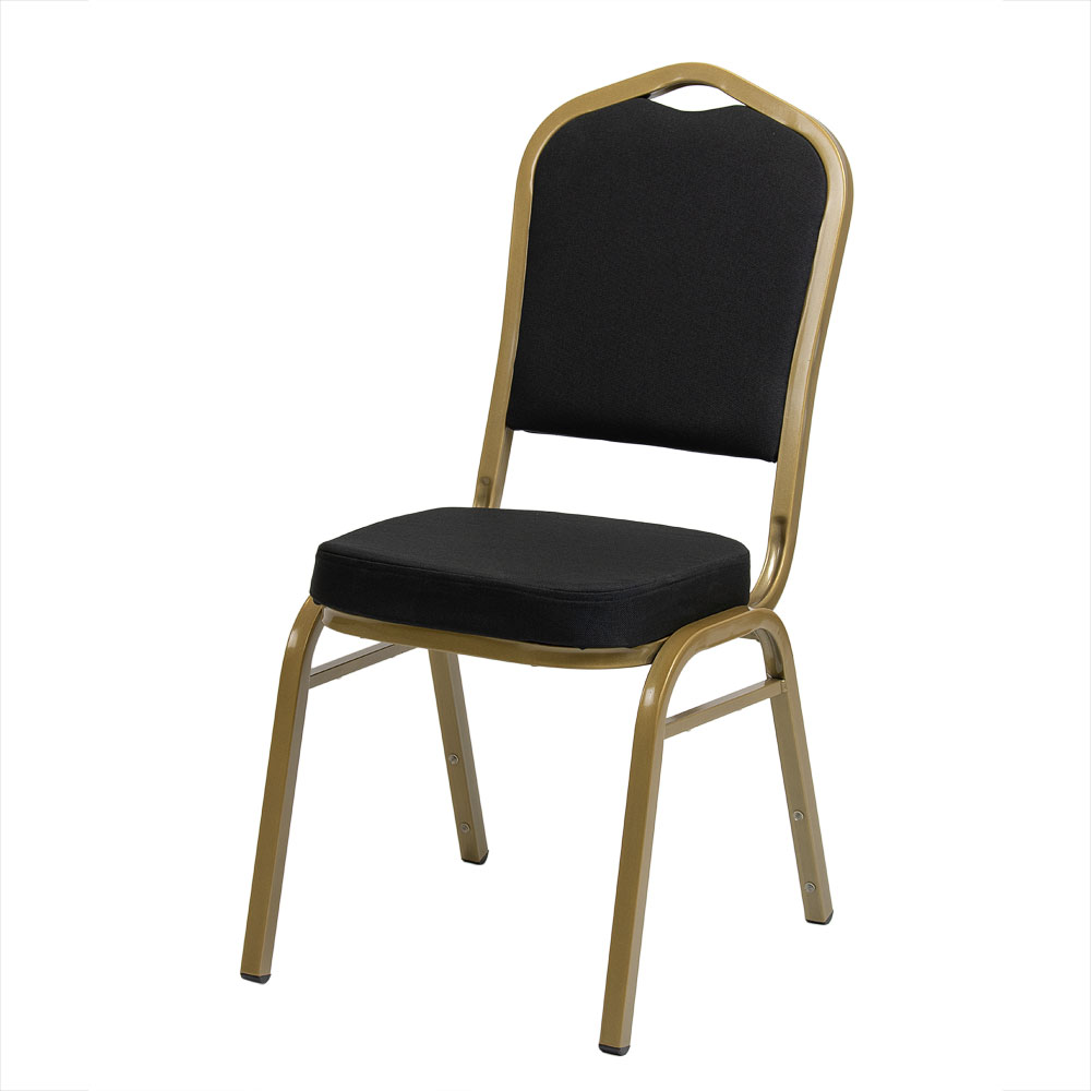 Krzesło bankietowe Rzym 25x25x1,2cm czarny gładki