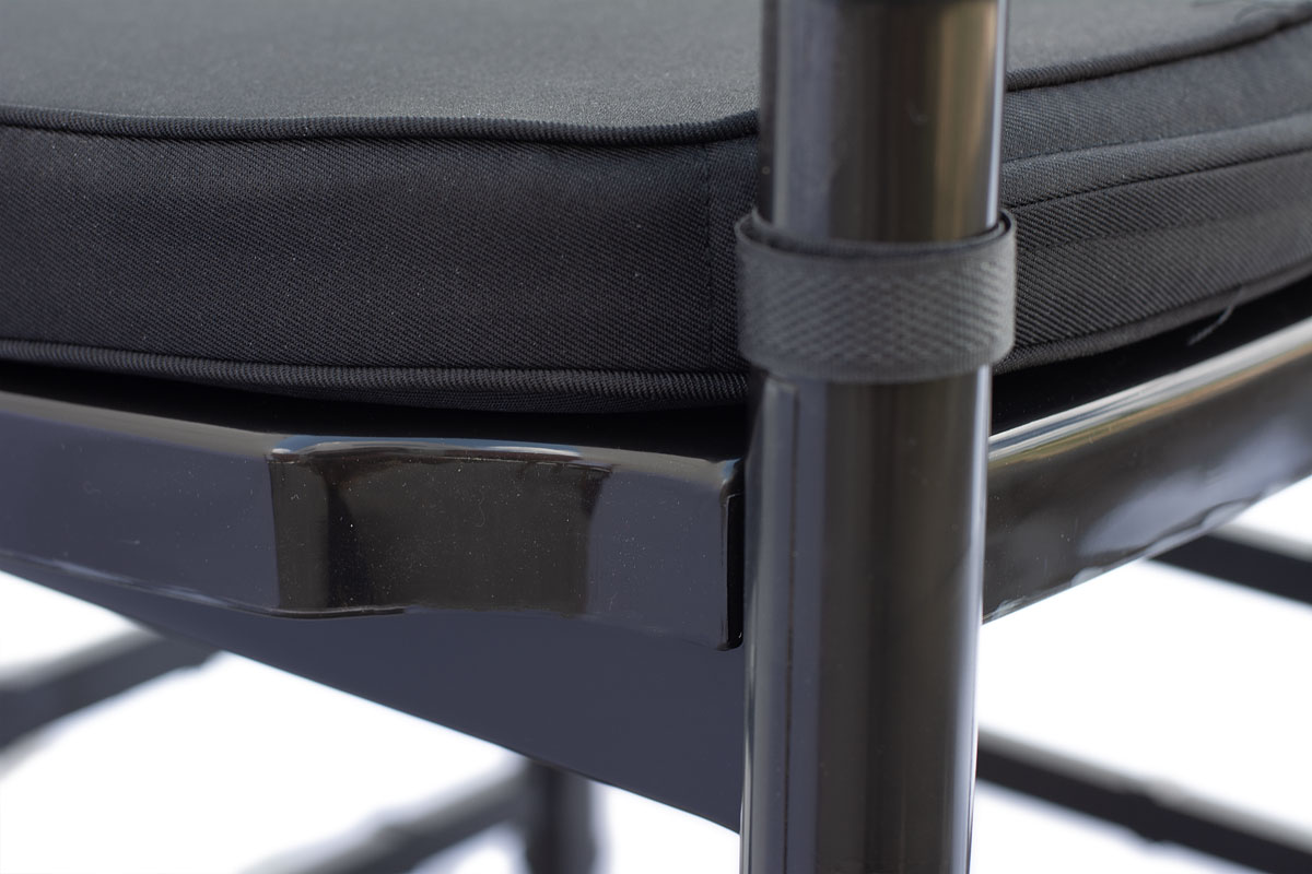 Poduszka materiałowa 40x40cm do krzesła Chiavari - czarna