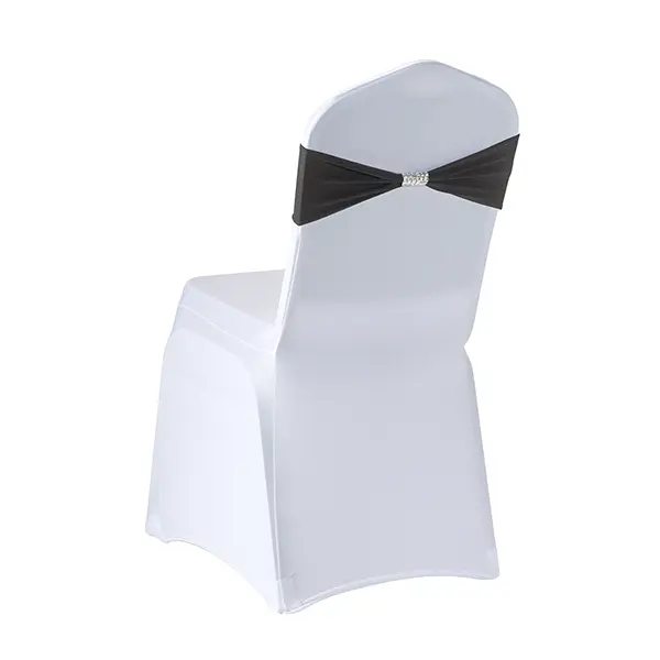 Ozdoba elastyczna na krzesło - czarna