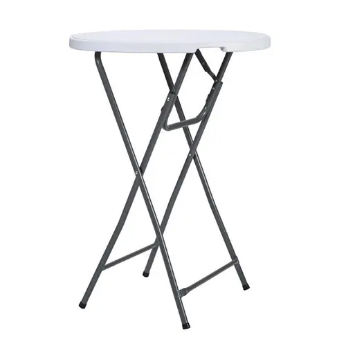 Stolik koktajlowy cateringowy fi80x110cm biały