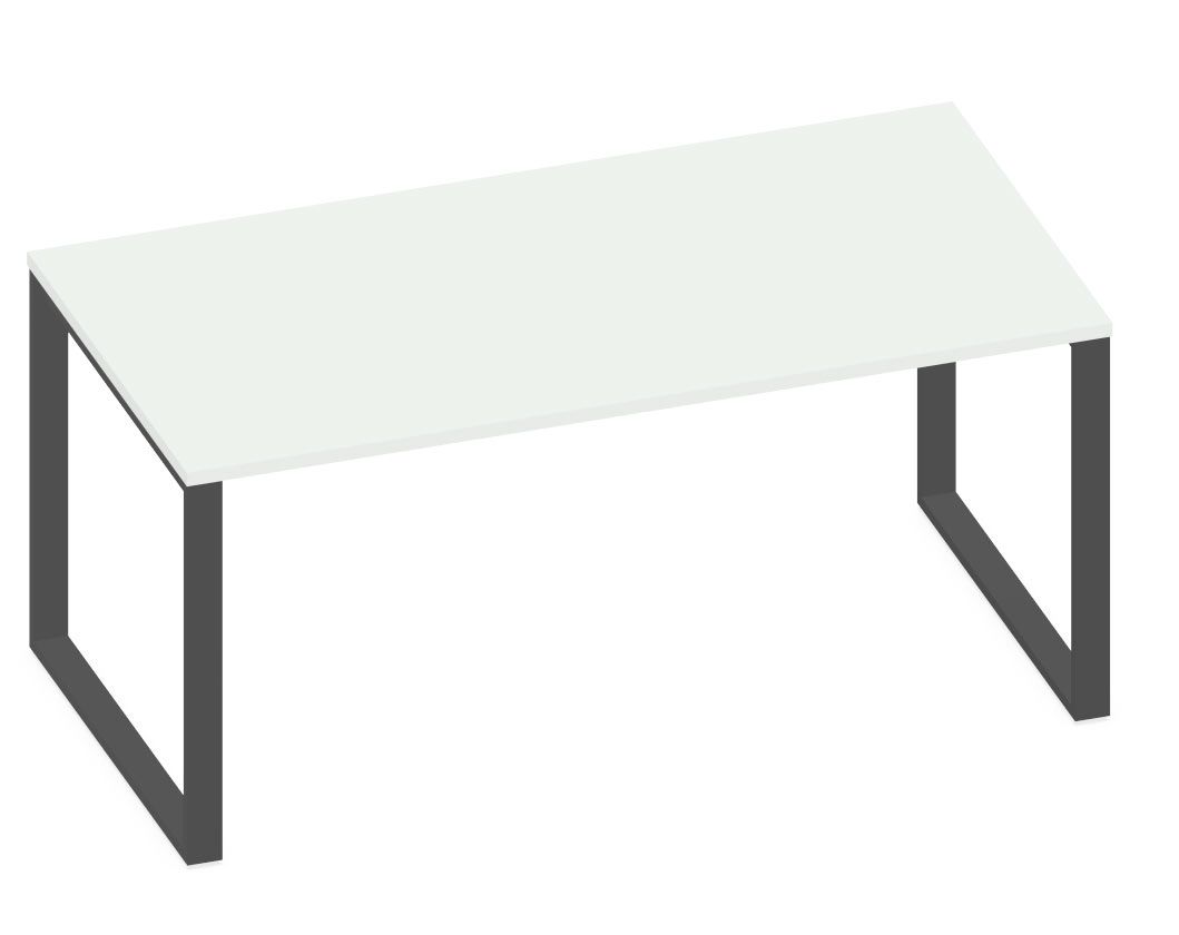 NOTER PZ47 Biurko pojedyncze na nogach o profilu zamkniętym 158,5x70x74h