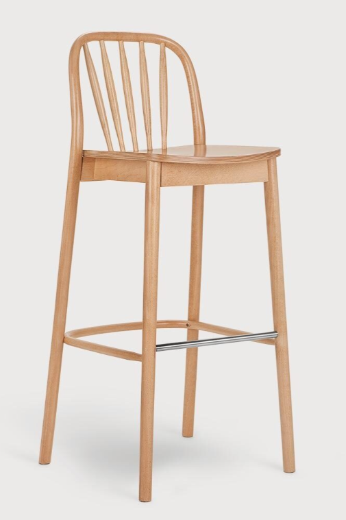 ALDO krzesło barowe drewniane Paged ( H-1070 )