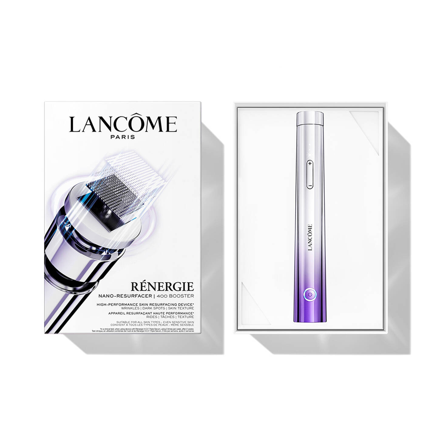 Lancôme RÉNERGIE NANO-RESURFACER | 400 BOOSTER - Next Generation At-Home Skincare Device With Clinical Efficacy Nano-Resurfacer – Device incl. 12 