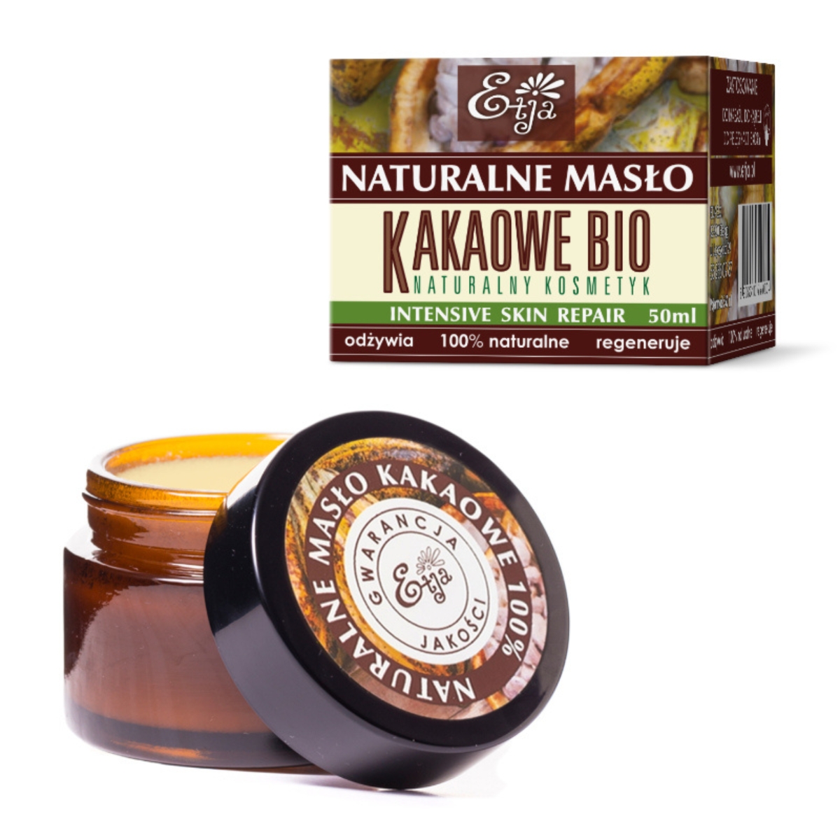 Etja - naturalne masło do ciała, kakaowe, 50 g