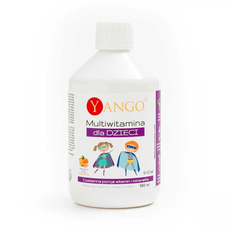 Yango multiwitamina dla dzieci, wiek: 5-12 lat, płyn, 500 ml