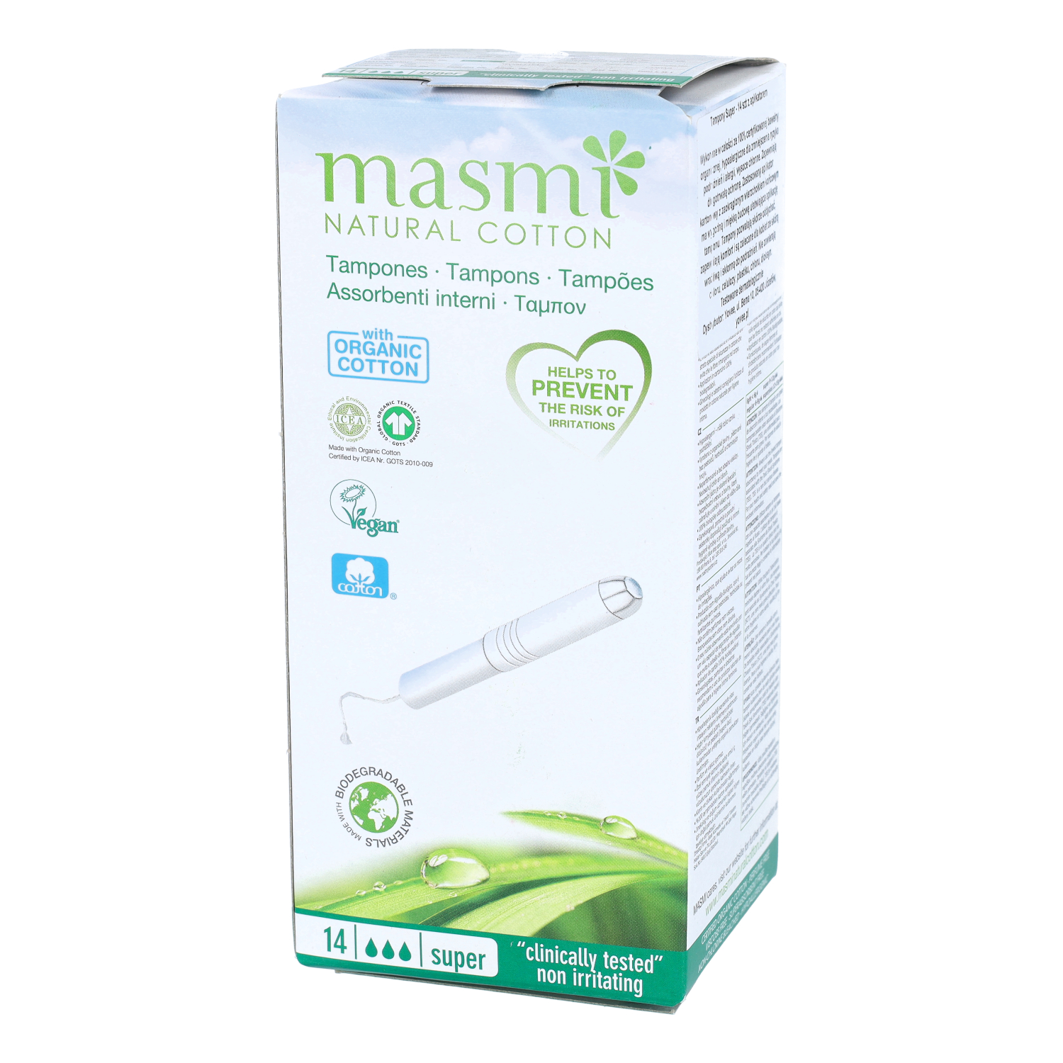 Masmi - tampony super z aplikatorem, 14 sztuk