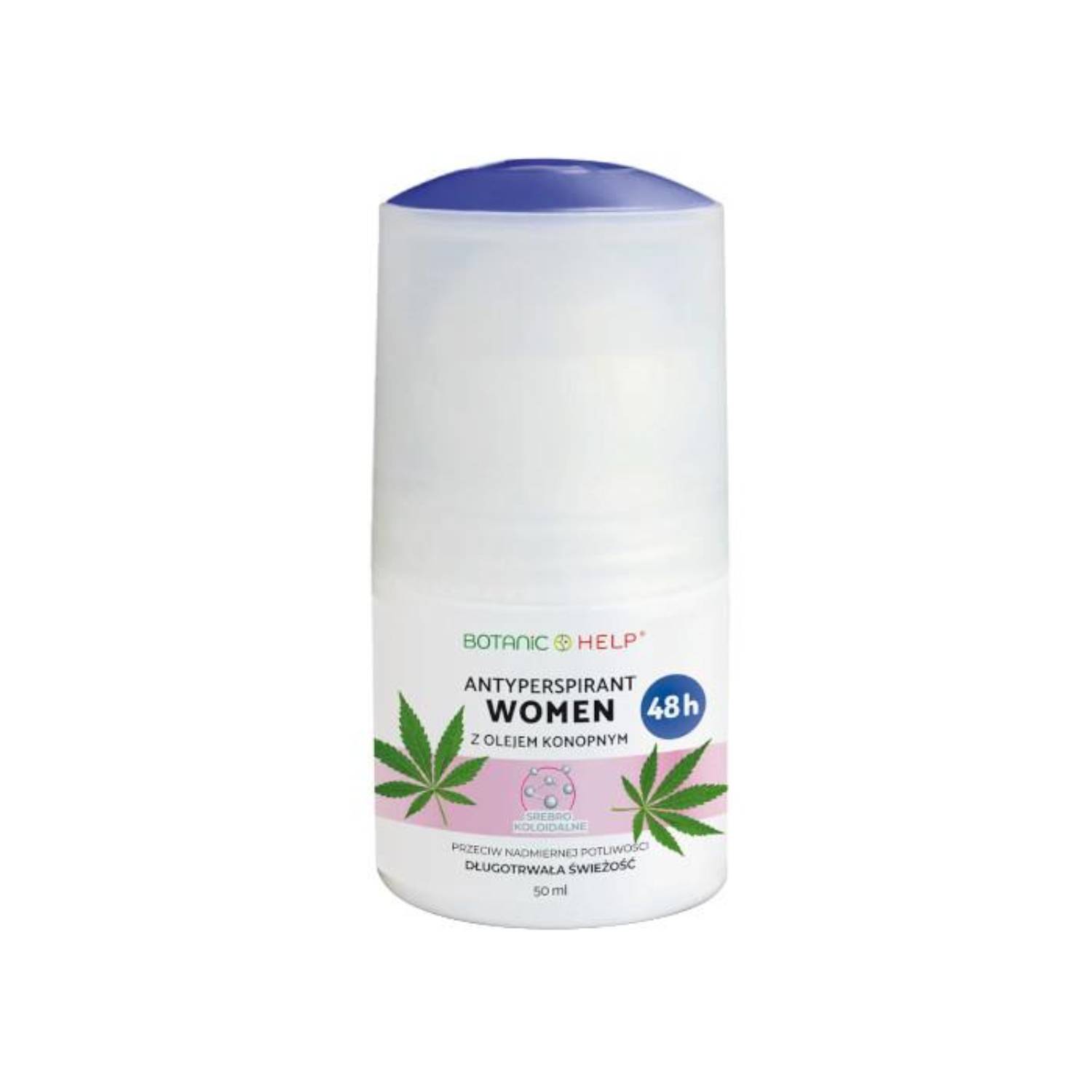 Botanic help women - antyperspirant roll-on 48h z olejkiem konopnym, 50 ml
