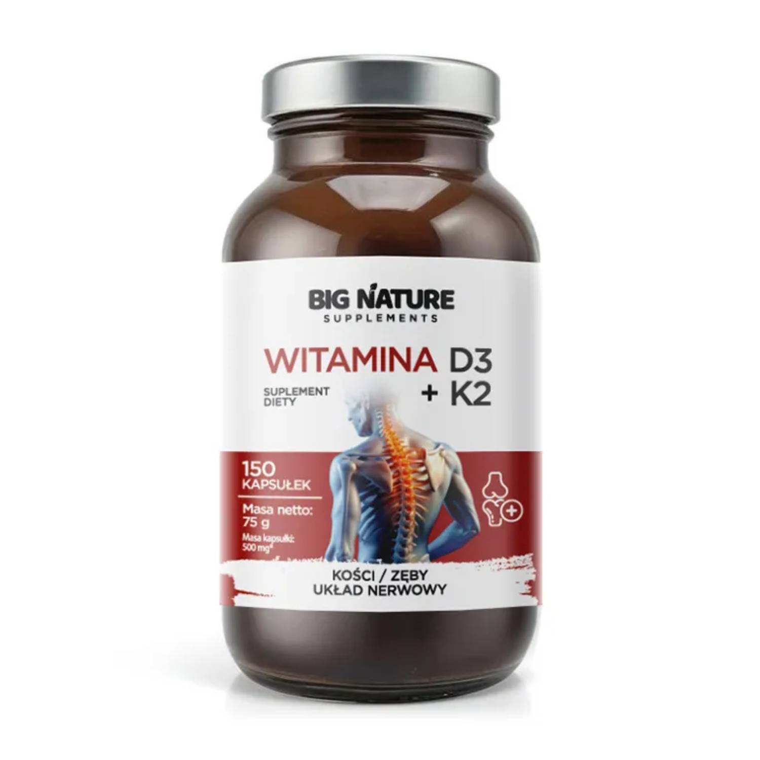 Big nature d3+k2, 150 kapsułek