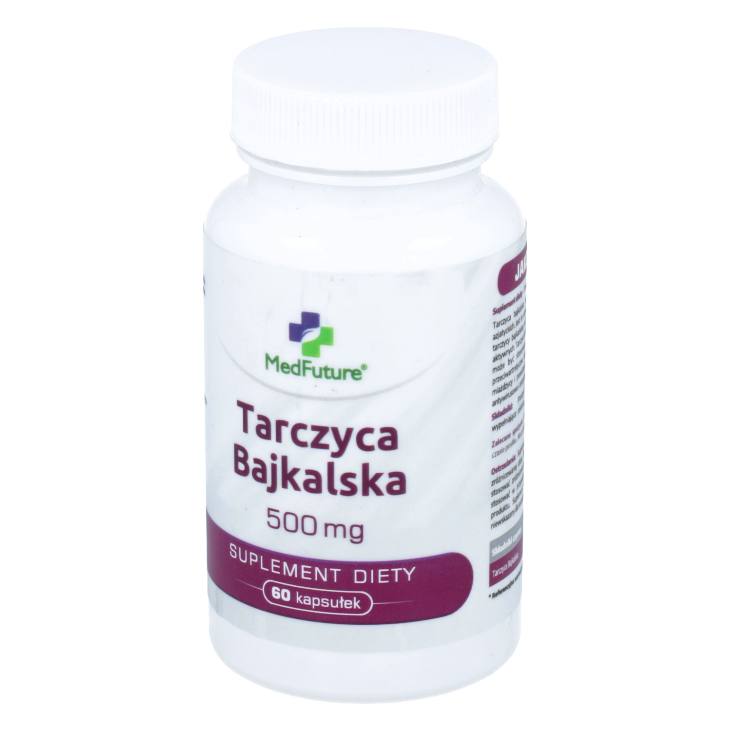 Medfuture tarczyca bajkalska 500 mg, 60 kapsułek (data ważności: 31.03.2026)