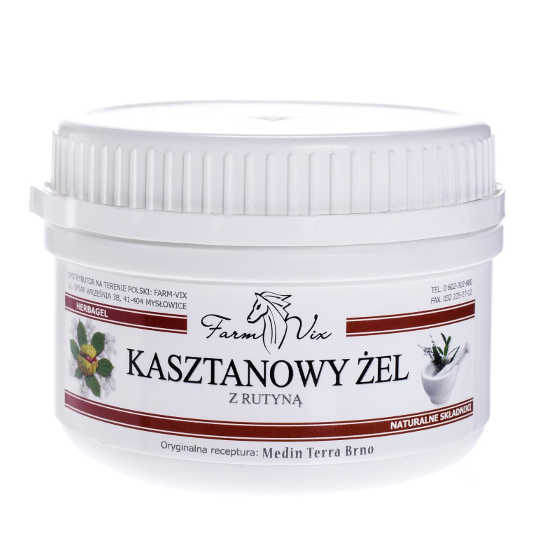 Farm-vix żel kasztanowy - z rutyną, na żylaki, 350 g