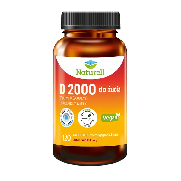 Naturell witamina d3 2000, 120 tabletek