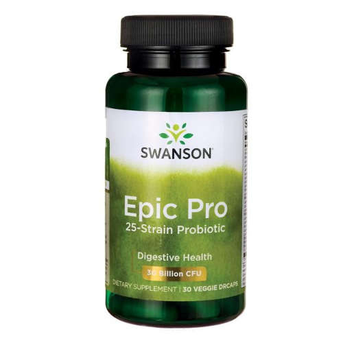 Swanson epic pro 25-strain probiotic - probiotyk, kapsułki, 30 sztuk