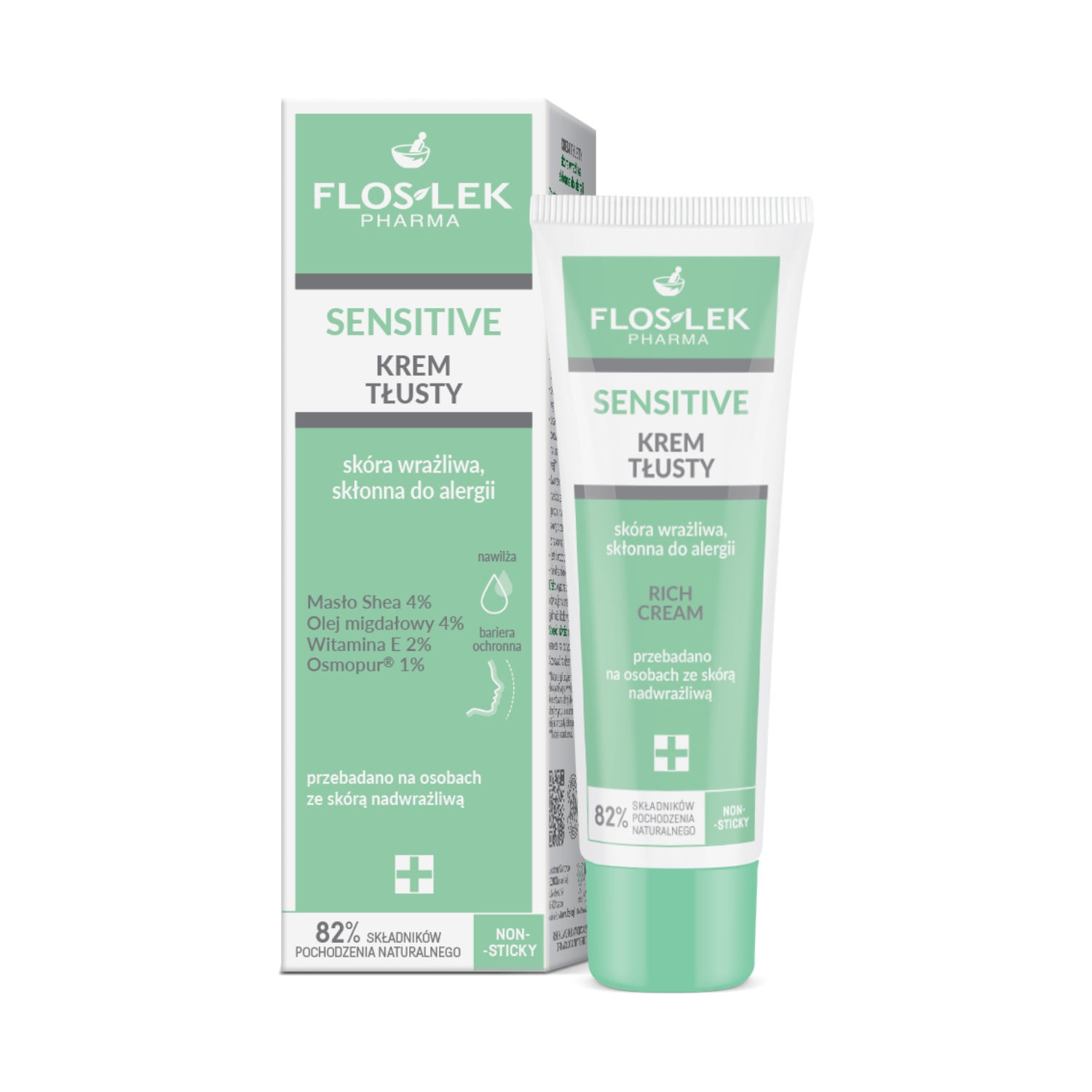 Floslek sensitive - krem tłusty do skóry wrażliwej, 50 ml