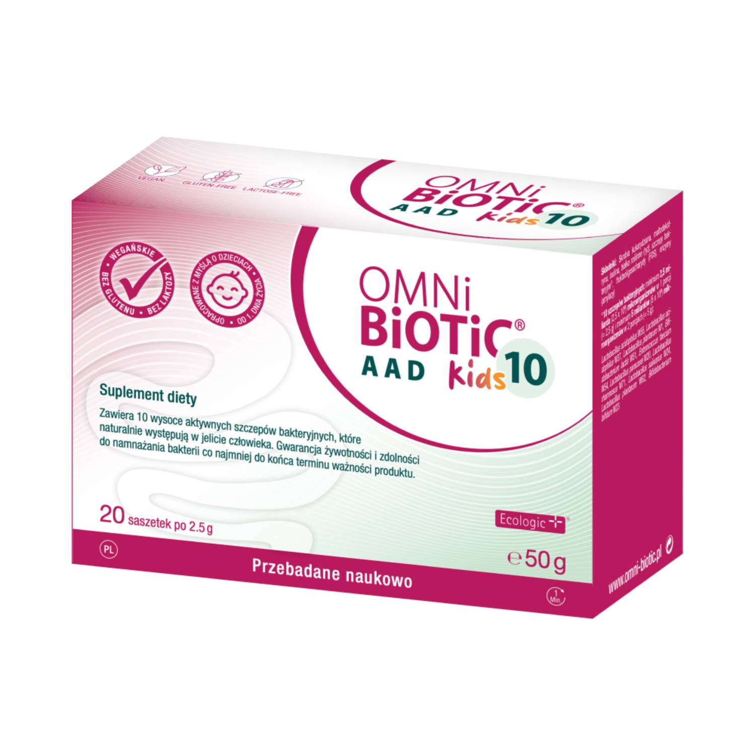 Omnibiotic 10 aad kids, 20 saszetek