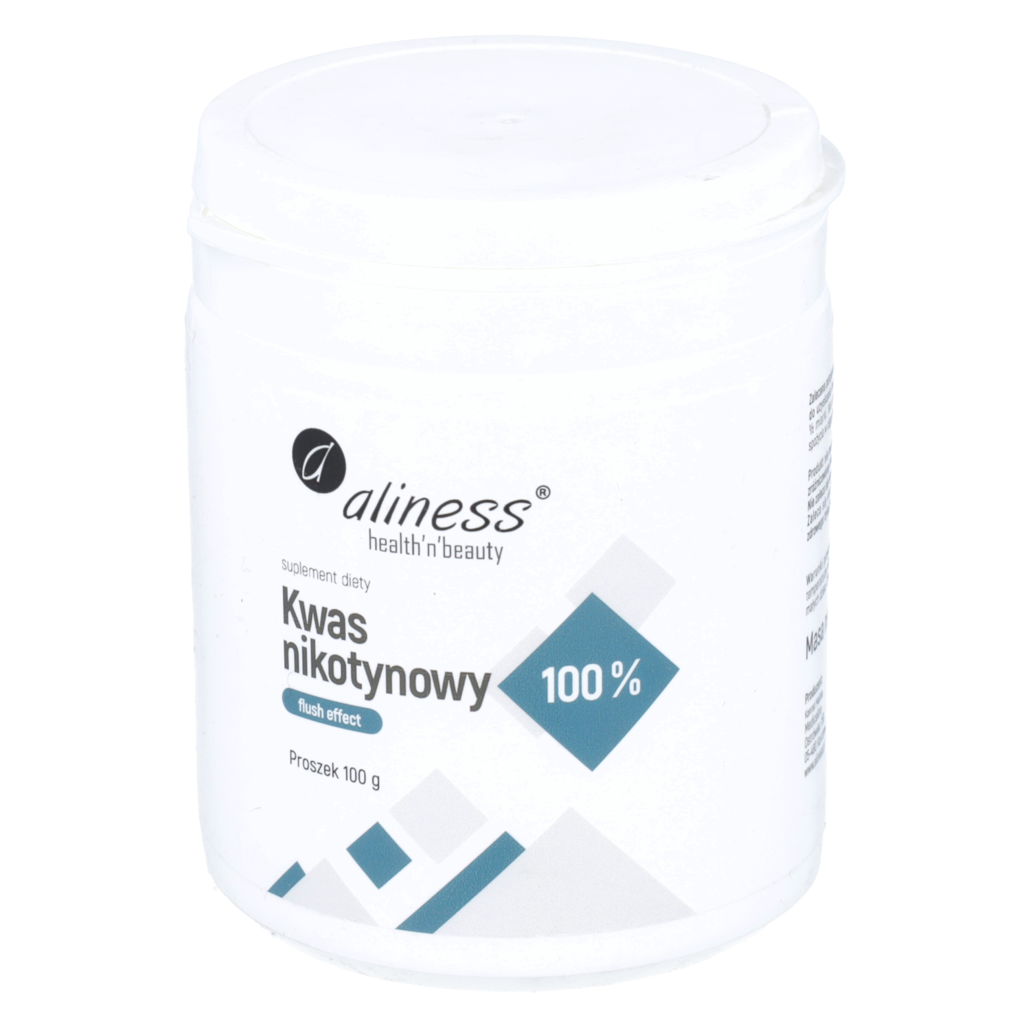 Aliness - kwas nikotynowy w proszku, zmniejszenia uczucia zmęczenia i znużenia, 100 g