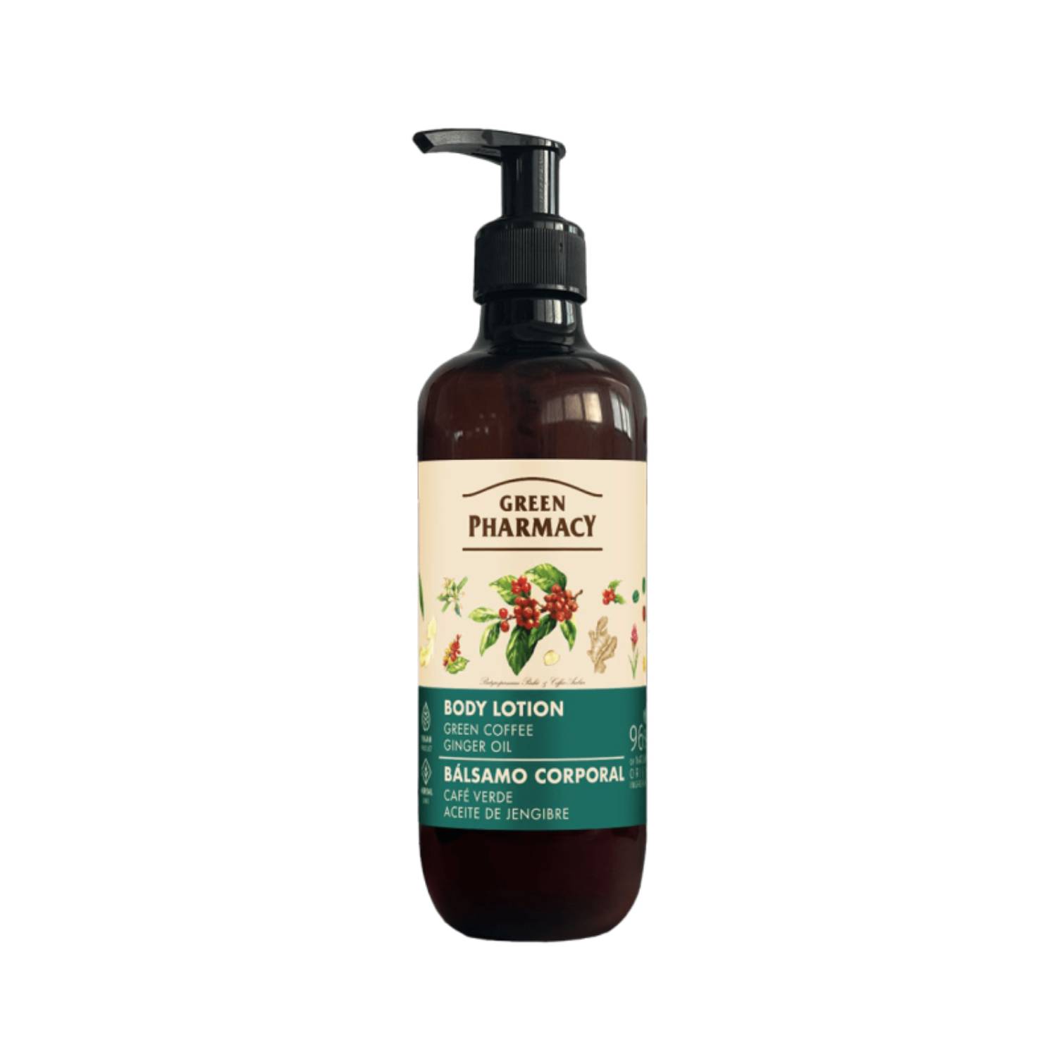 Green pharmacy - balsam do ciała, zielona kawa i olejek imbirowy, 400 ml