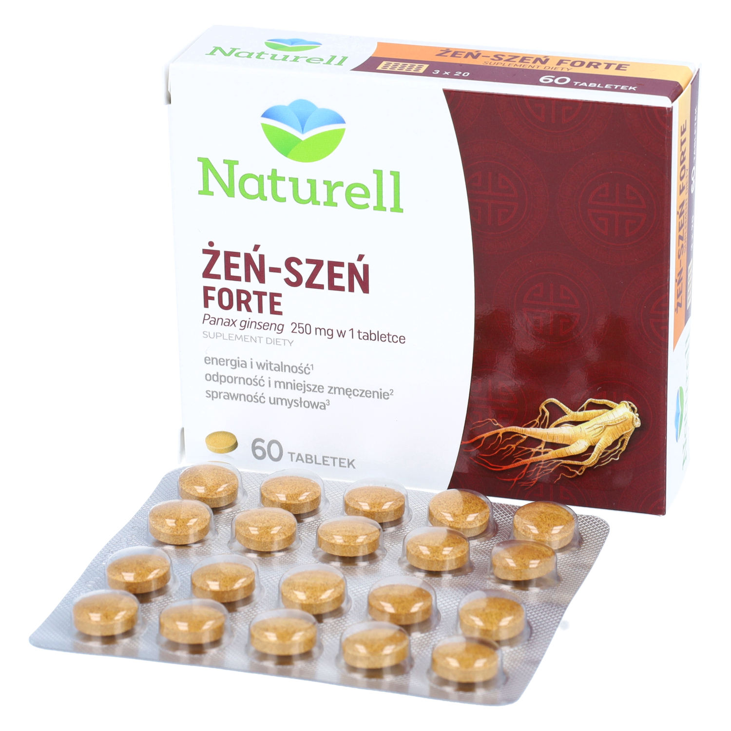 Naturell żeń-szeń forte, 60 tabletek