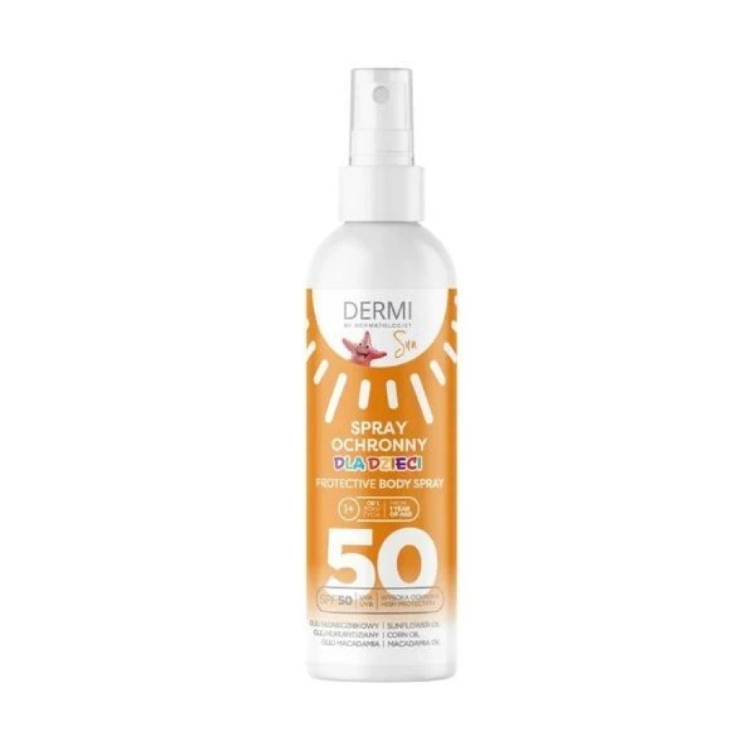 Dermi sun spray dla dzieci ochronny spf 50, 125 ml