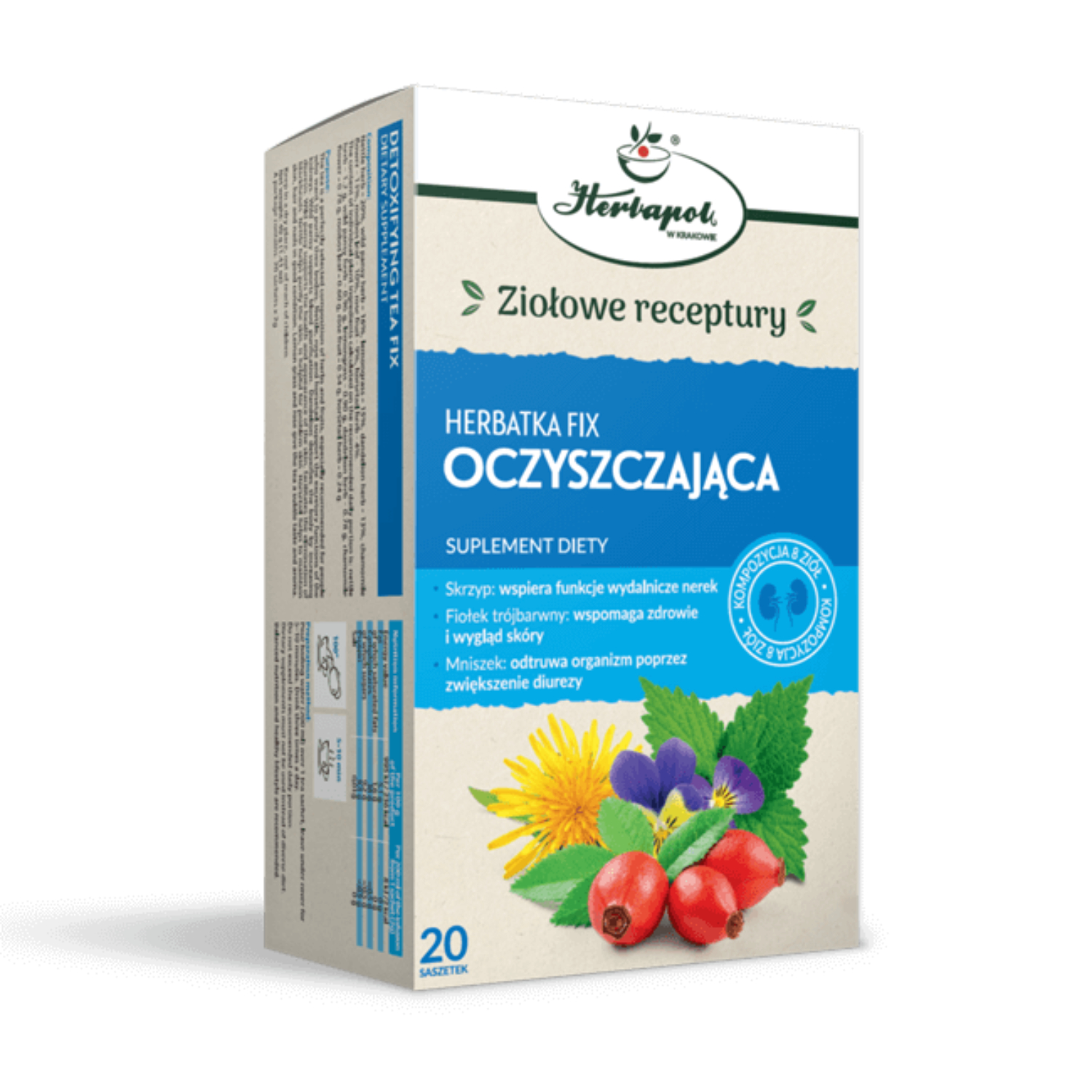 Herbapol kraków herbatka fix, oczyszczająca, 20 saszetek