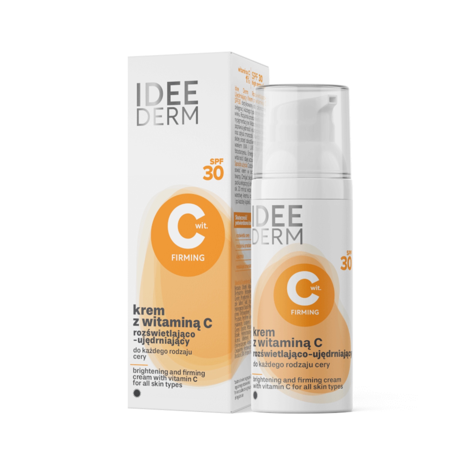 Idee derm - rozświetlający krem z witaminą c spf30, 50 ml