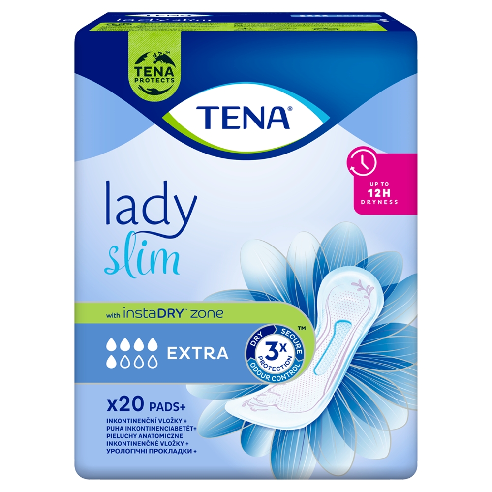 Tena lady extra slim - wkładki anatomiczne, 20 sztuk