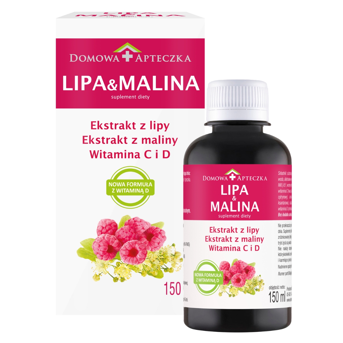 Domowa apteczka lipa i malina, 150 ml