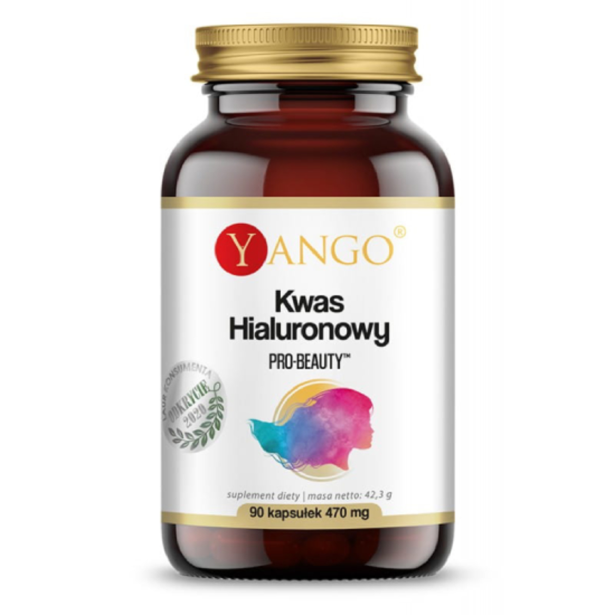Yango kwas hialuronowy pro-beauty, 90 kapsułek