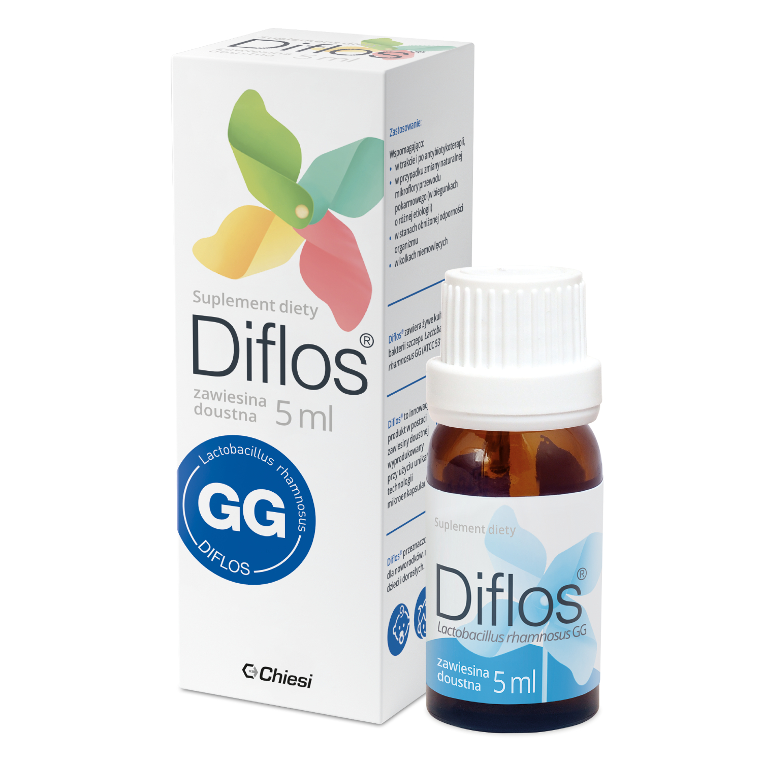 Diflos, krople, 5 ml