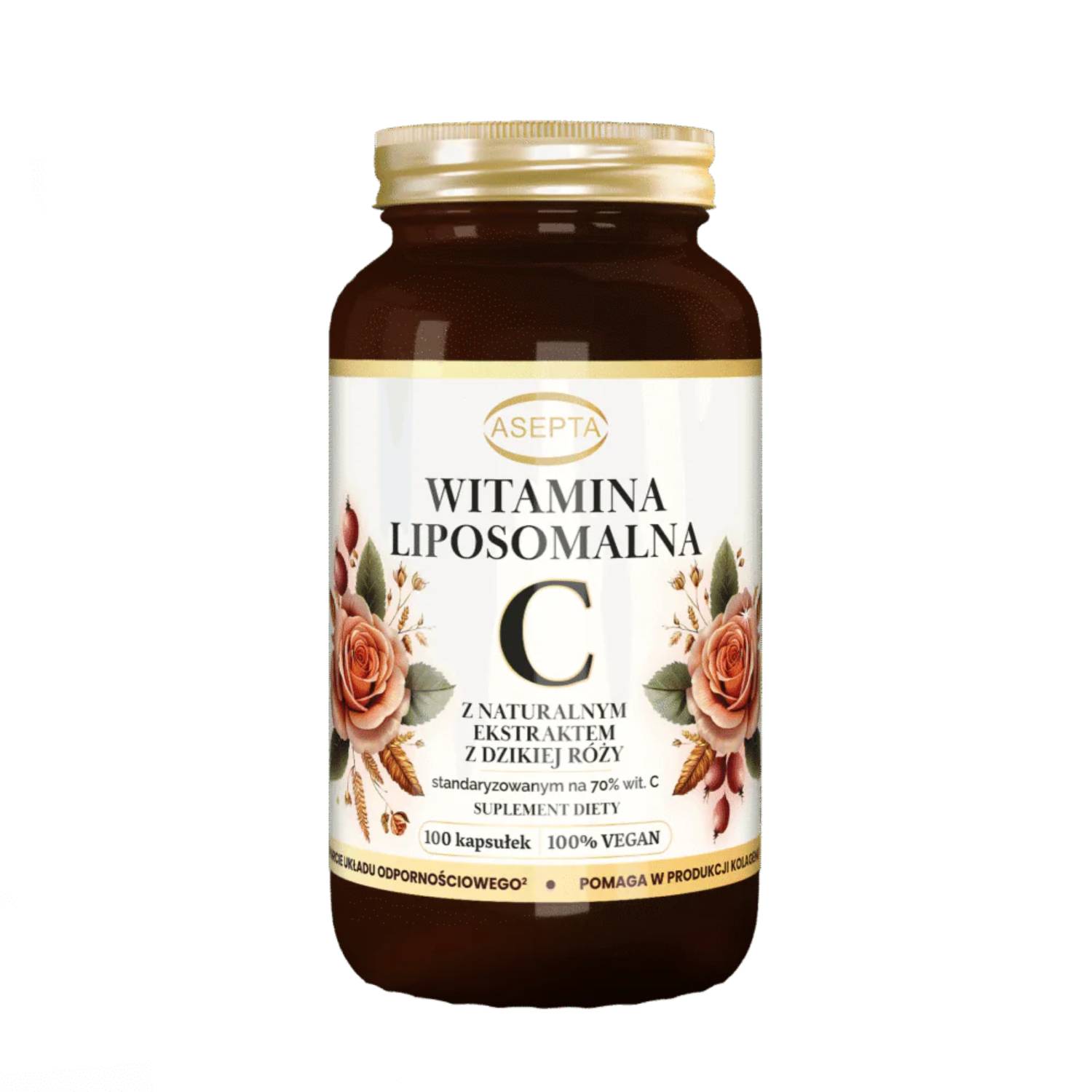 Asepta witamina liposomalna c, 100 kapsułek