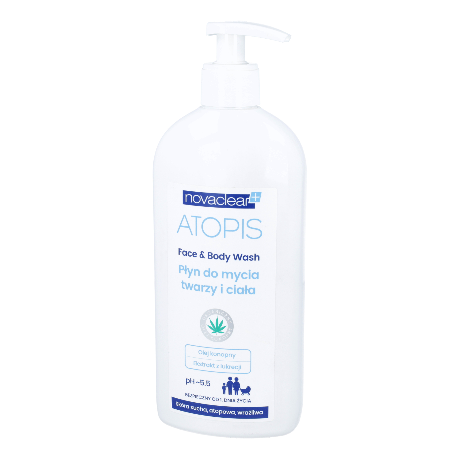 Novaclear atopis - płyn do mycia twarzy, 500 ml