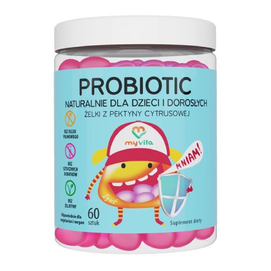 Myvita probiotic żelki, 60 sztuk