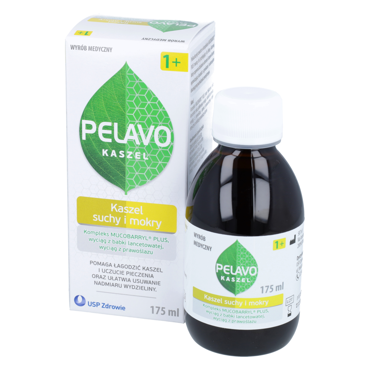 Pelavo kaszel - syrop na kaszel suchy i mokry, 175 ml