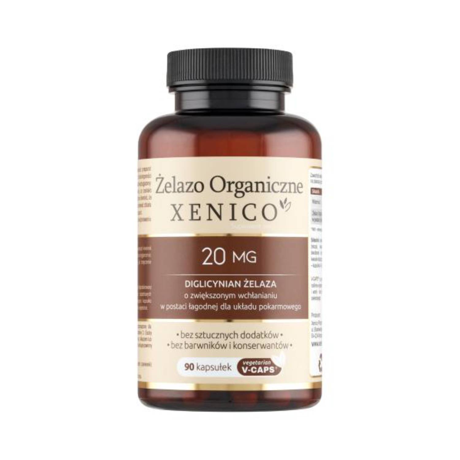 Xenico żelazo organiczne, 90 kapsułek