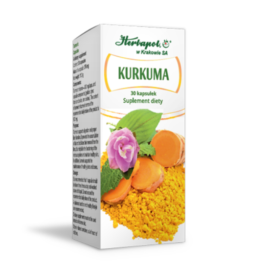 Herbapol kurkuma, 30 kapsułek