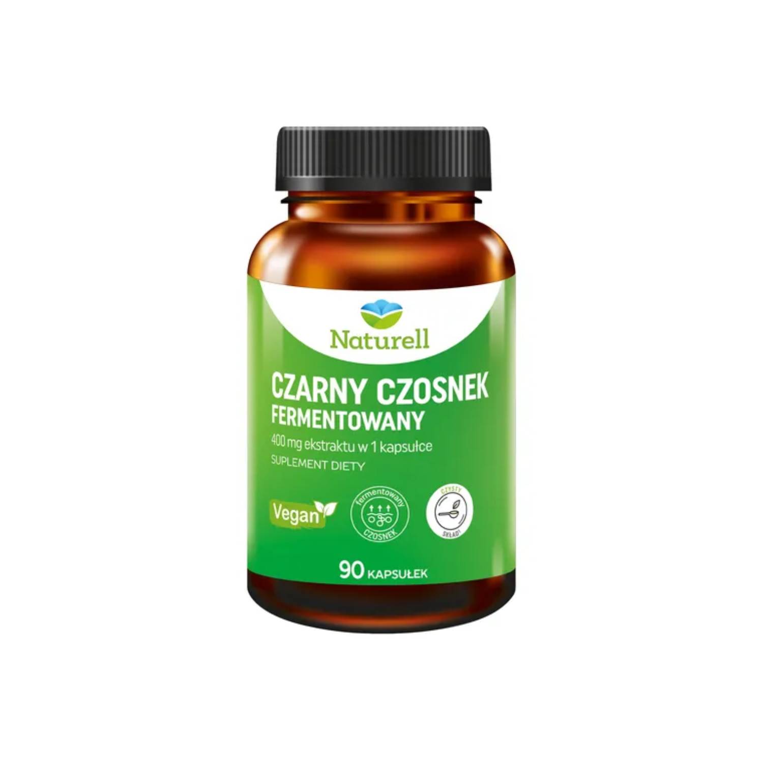 Naturell czarny czosnek fermentowany, 90 kapsułek