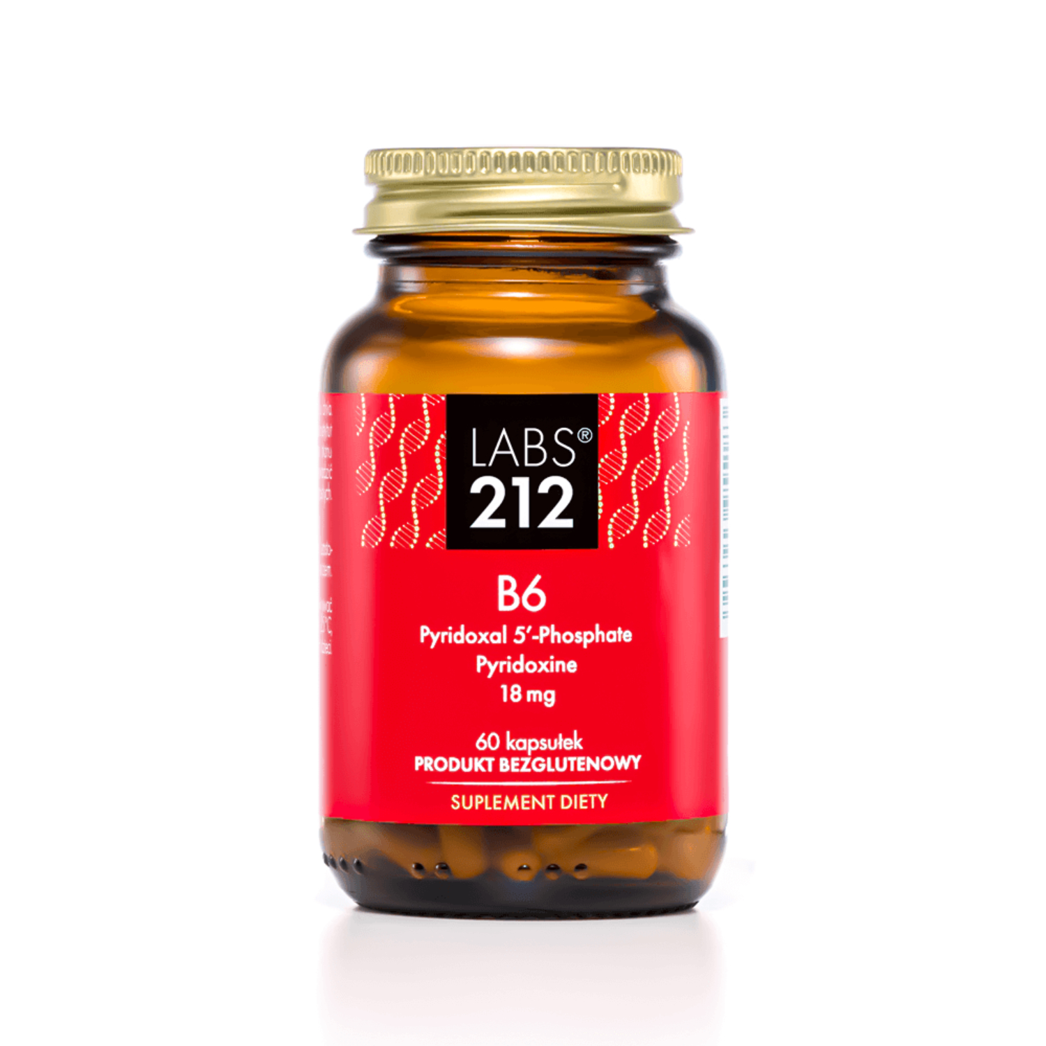 Labs212 witamina b6 p-5-p + pyridoxine, 60 kapsułek (data ważności: 31.01.2026)