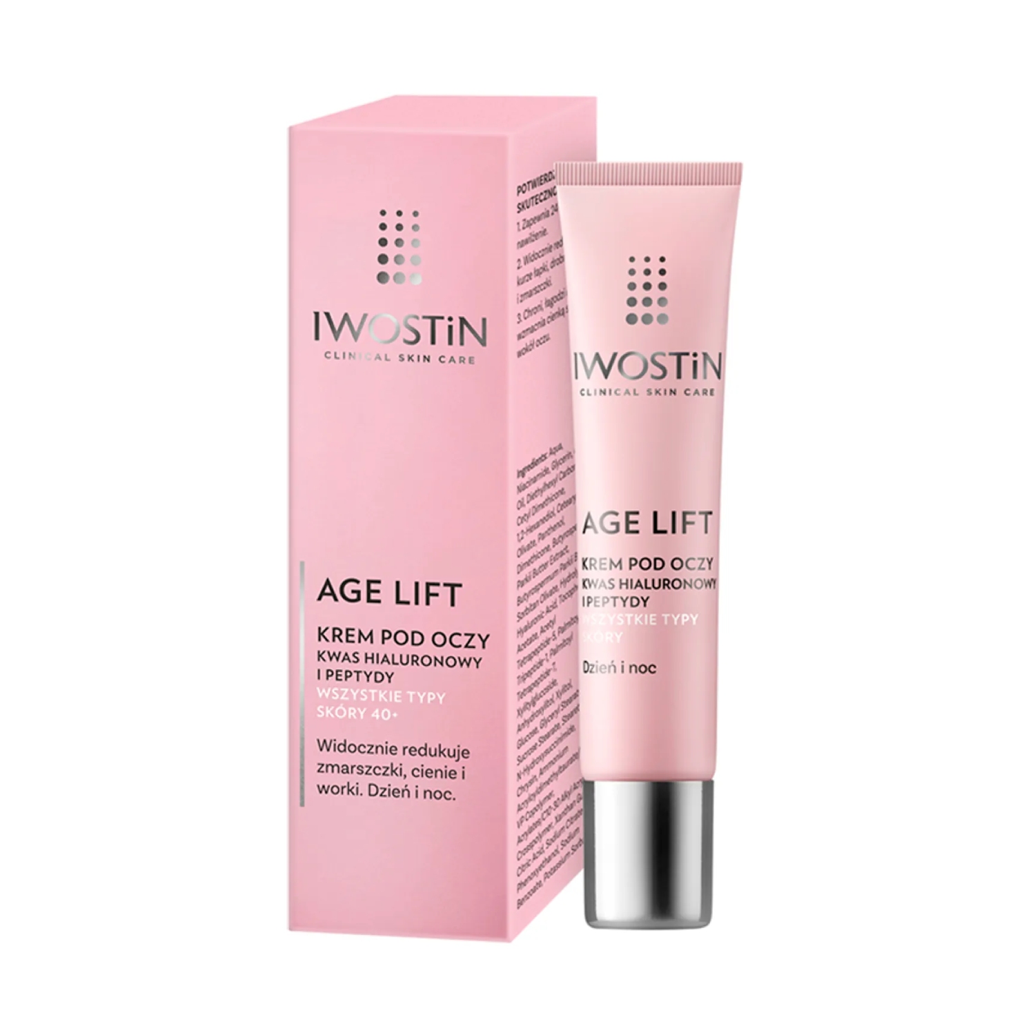Iwostin age lift - przeciwzmarszczkowy krem pod oczy na dzień i na noc, 15 ml