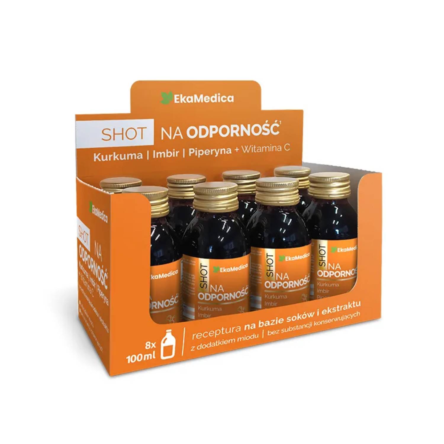 Ekamedica, shot na odporność, 8 x 100 ml