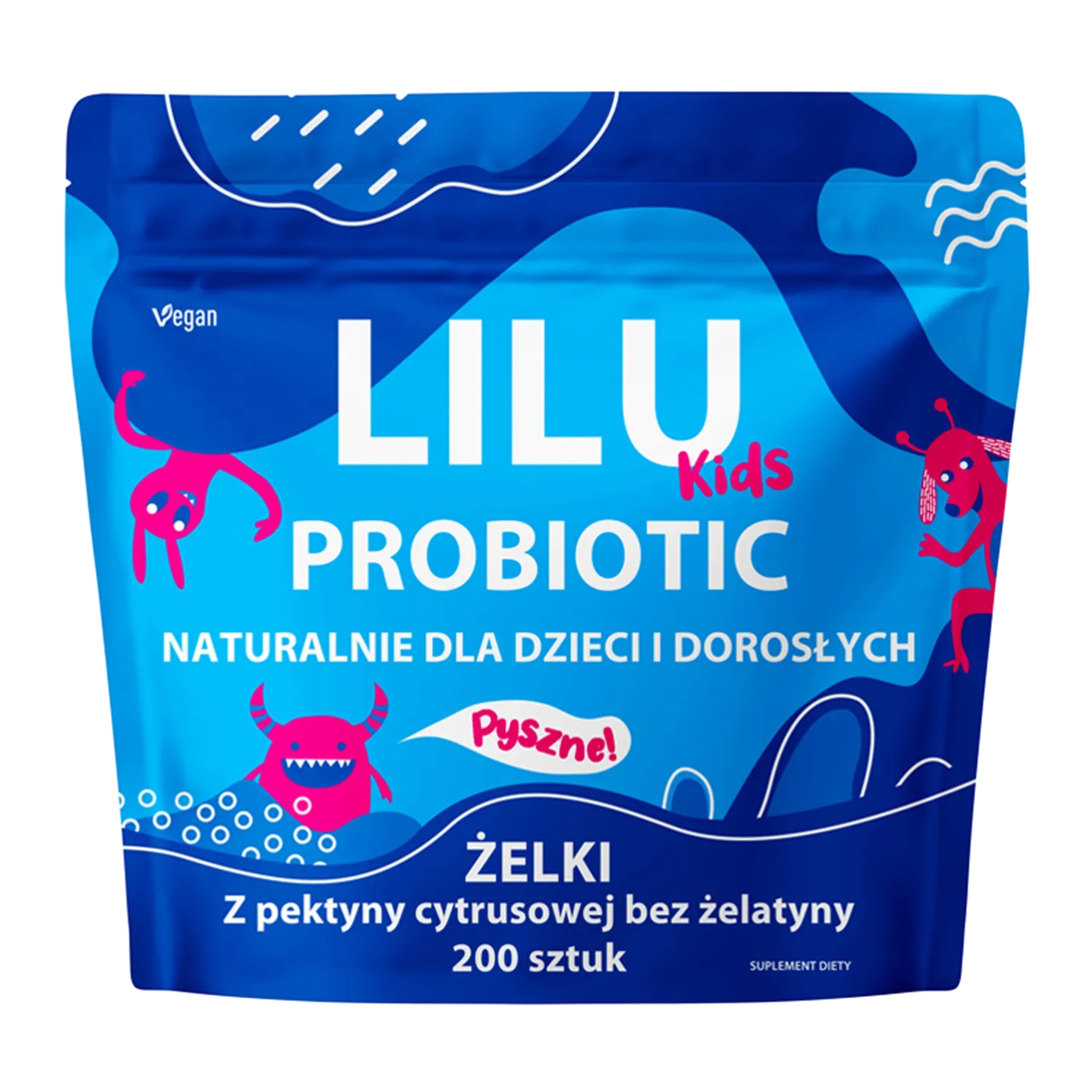 Lilu kids - probiotic, żelki dla dzieci i dorosłych, 200 sztuk