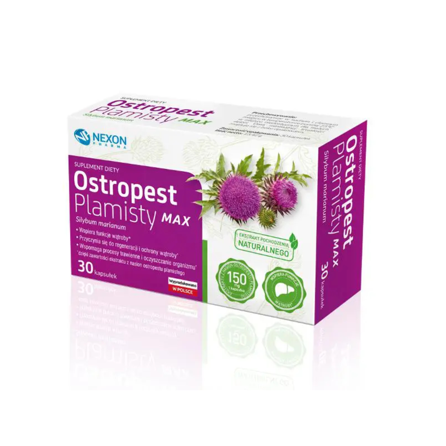 Nexon pharma ostropest plamisty max, 30 kapsułek