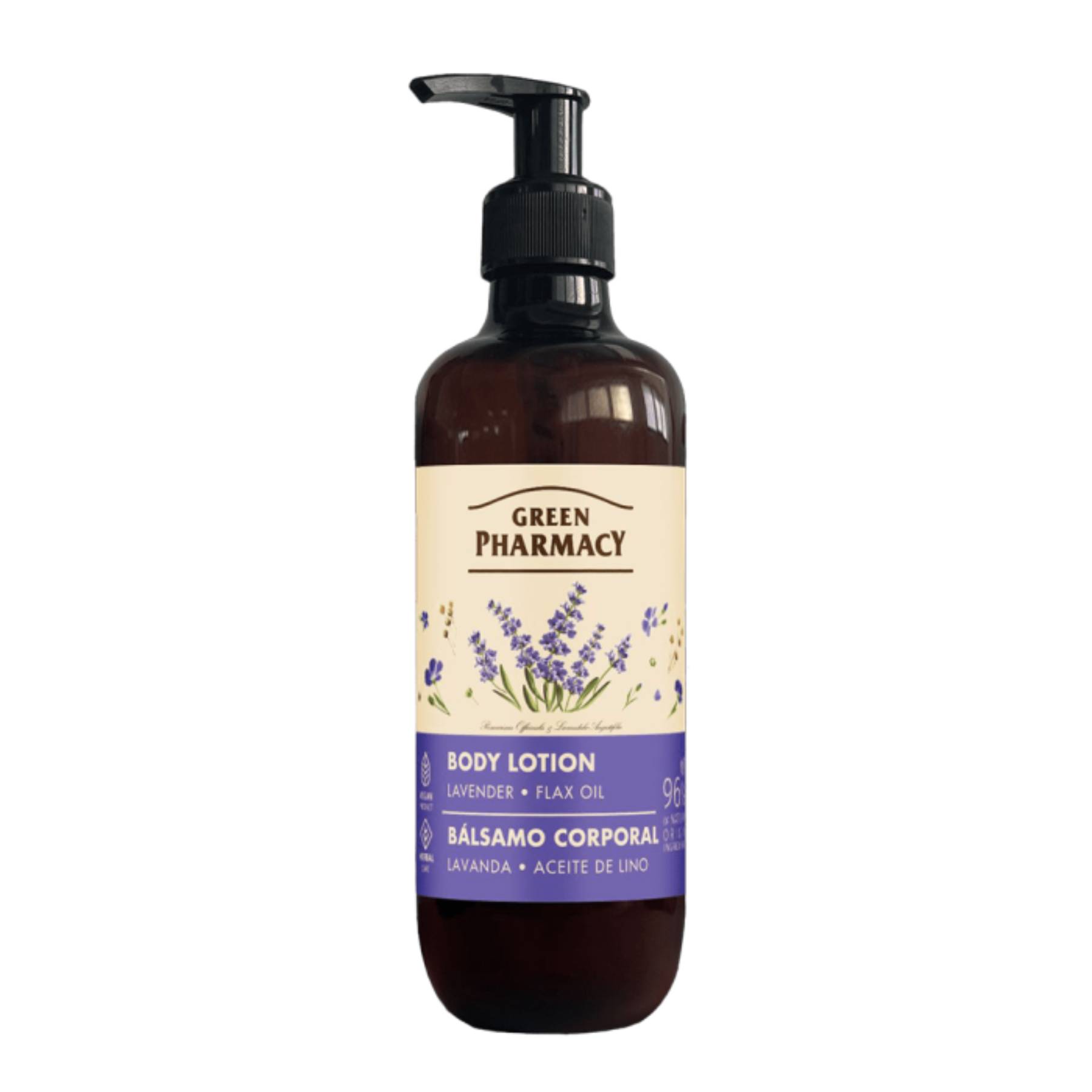 Green pharmacy - balsam do ciała, lawenda i olejek lniany, 400 ml