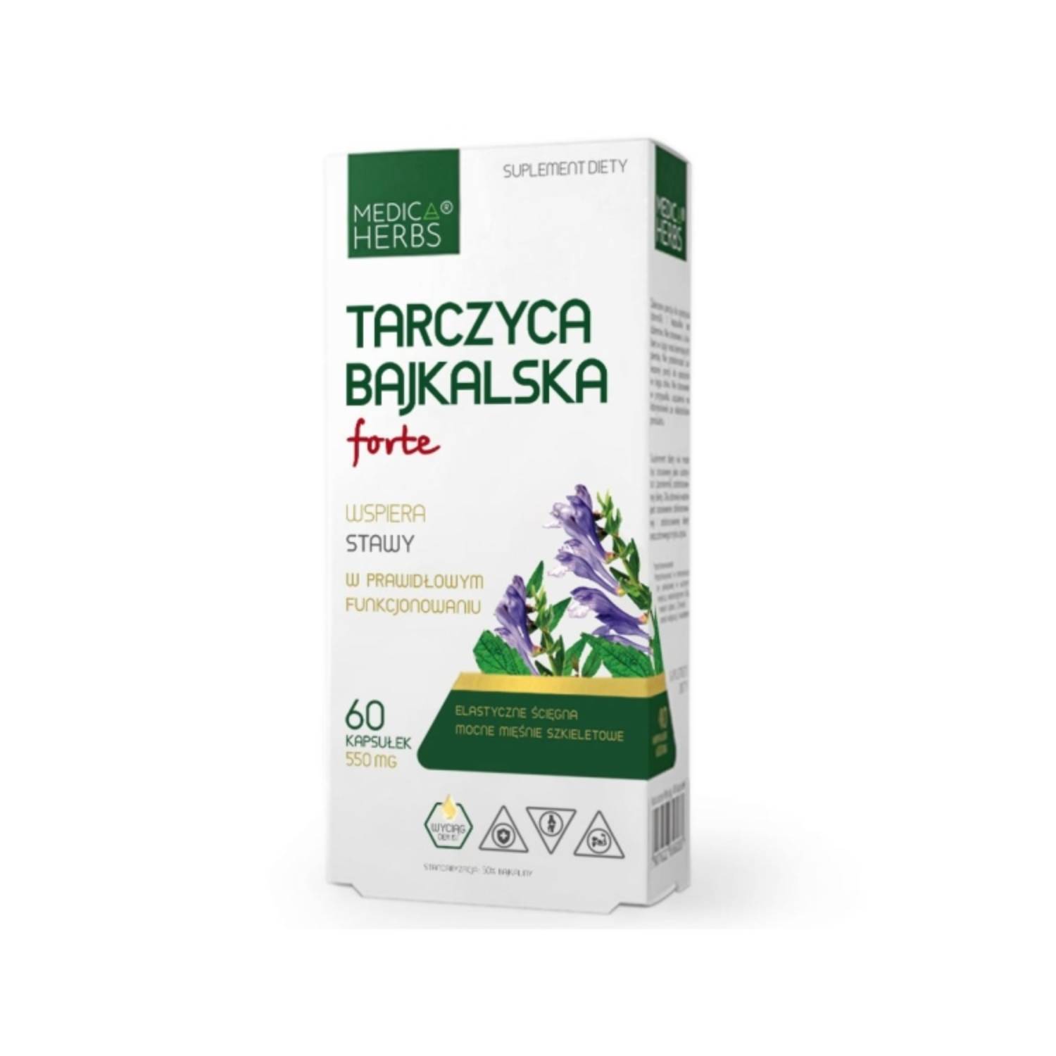 Medica herbs tarczyca bajkalska forte 550 mg, 60 kapsułek