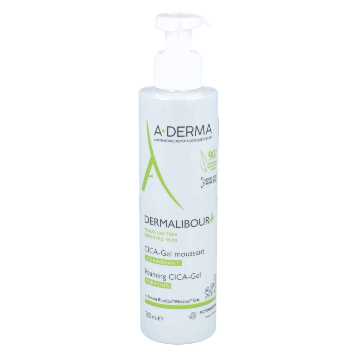 A-derma dermalibour + cica - żel do mycia twarzy oraz ciała, 200 ml