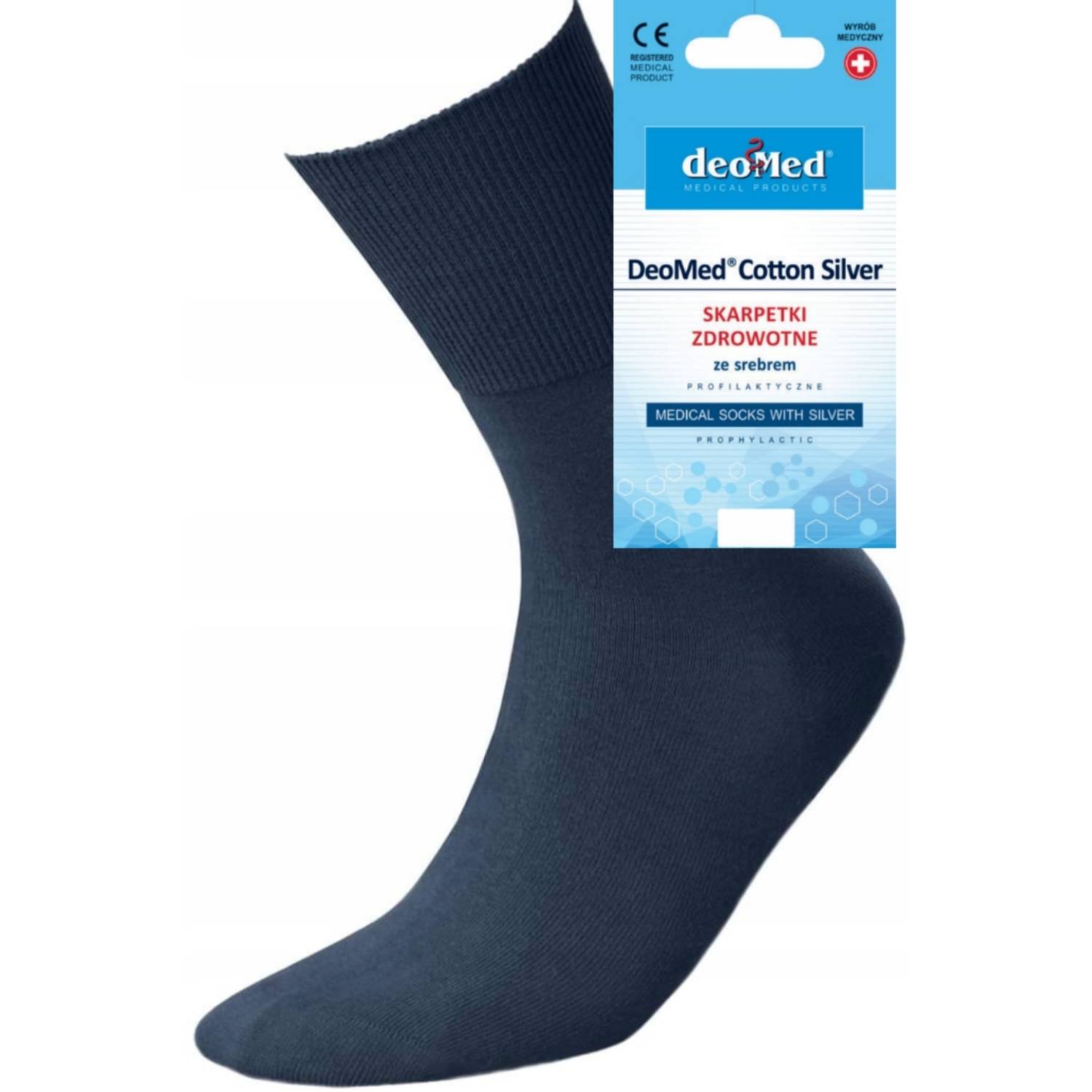 Deomed cotton silver skarpetki, rozmiar 39-42