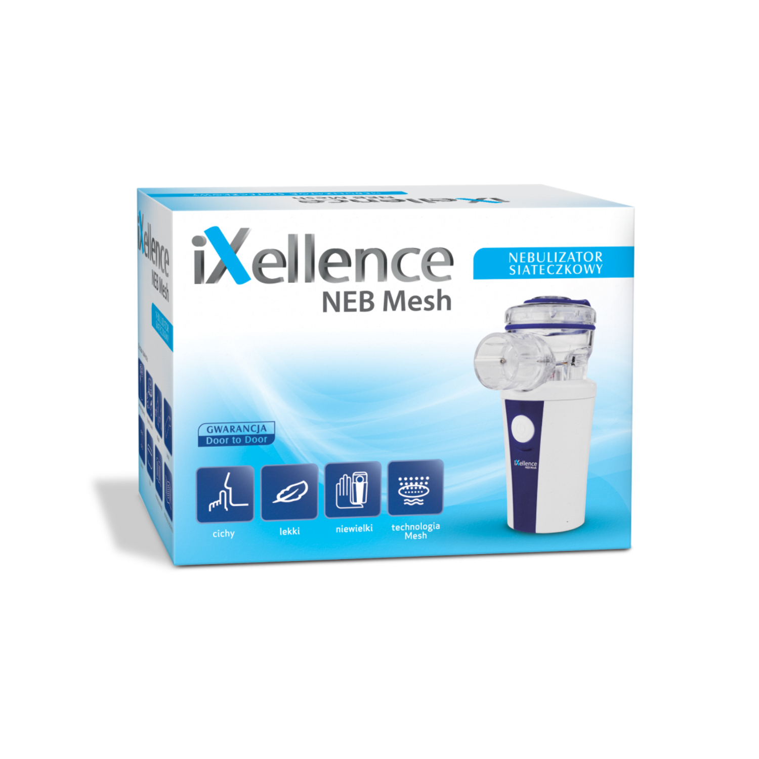 Genexo - nebulizator kompresorowy ixellence neb mesh, 1 sztuka